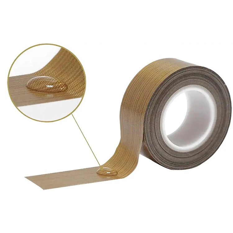 0.13mm Heat Resistance Self Adhesive Insulation PTFE Film Coated Fiberglass Fabric Cloth Teflons Silicone Tape