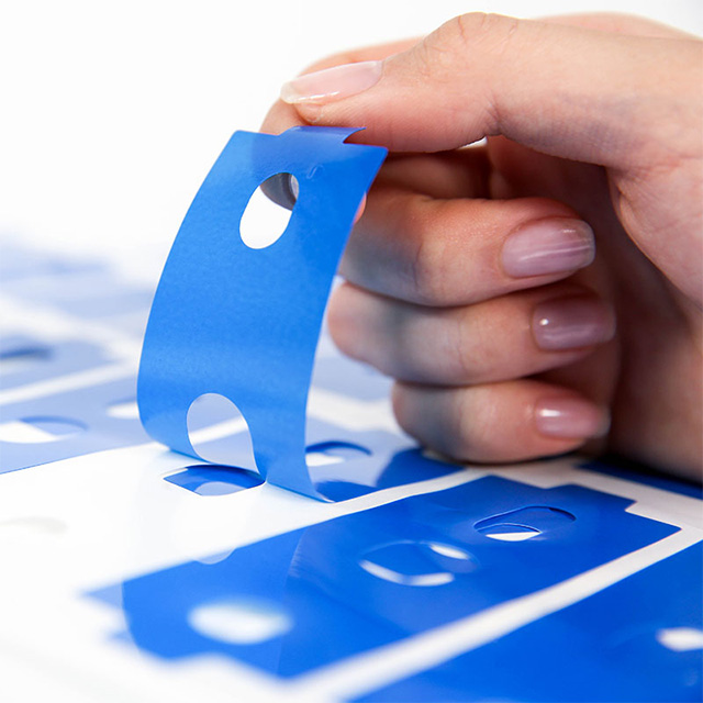 Special blue film for power battery protection